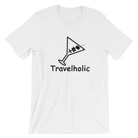 Travelholic Tee- Black Logo