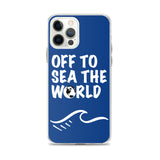 Off to Sea the World iPhone Case