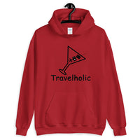 Travelholic Classic Hoodie- Black Logo
