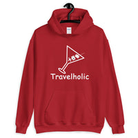 Travelholic Classic Hoodie- White Logo