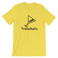 Travelholic Tee- Black Logo