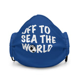 Off to Sea the World Face Mask