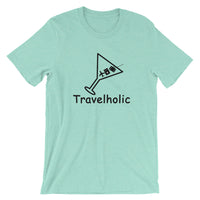 Travelholic Tee- Black Logo