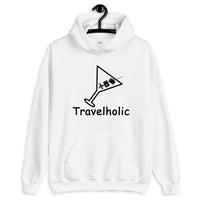 Travelholic Classic Hoodie- Black Logo