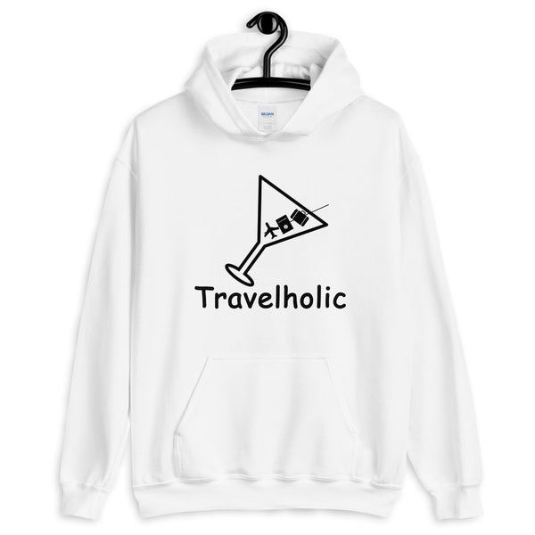 Travelholic Classic Hoodie- Black Logo